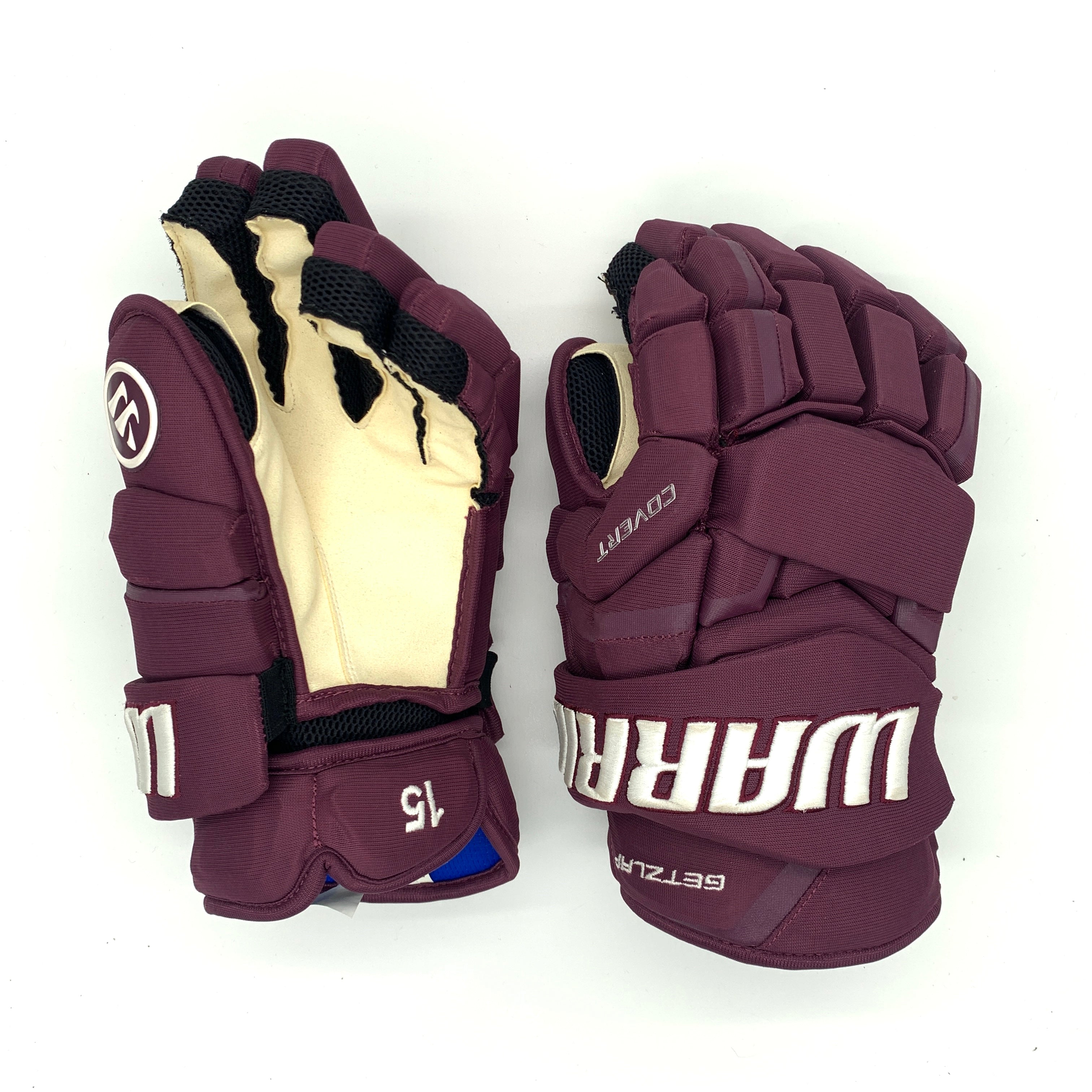 Warrior Covert QRL Pro – Gant professionnel NHL – Ryan Getzlaf (violet/blanc)